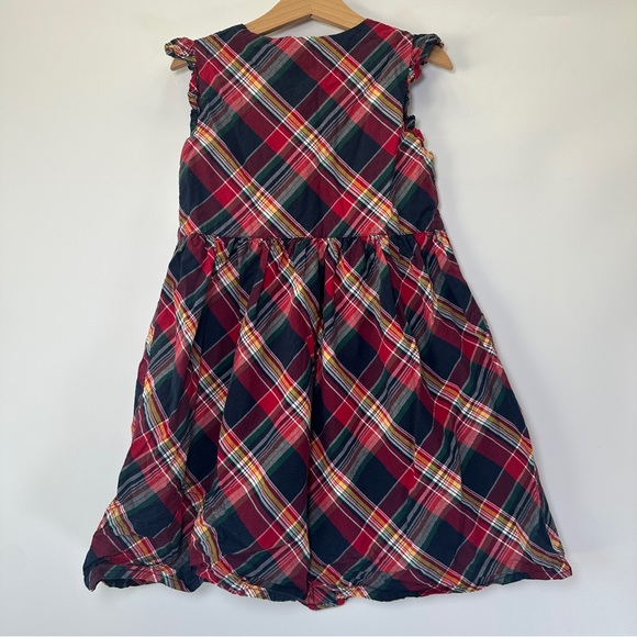 Gymboree Plaid Poplin Babydoll‎ Dress - Apple Orchard - Girls 7 School Apples - Picture 2 of 6